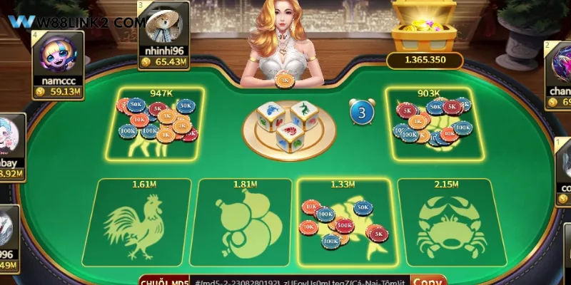 Những quy luật của game bầu cua online